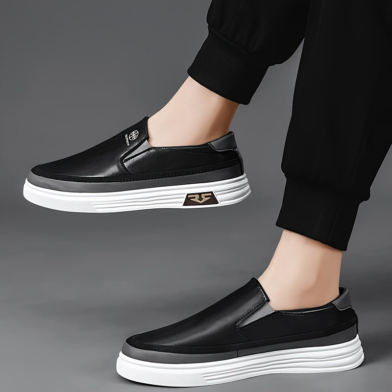 WL Boutique Men | Classic Black Slip-On Loafers