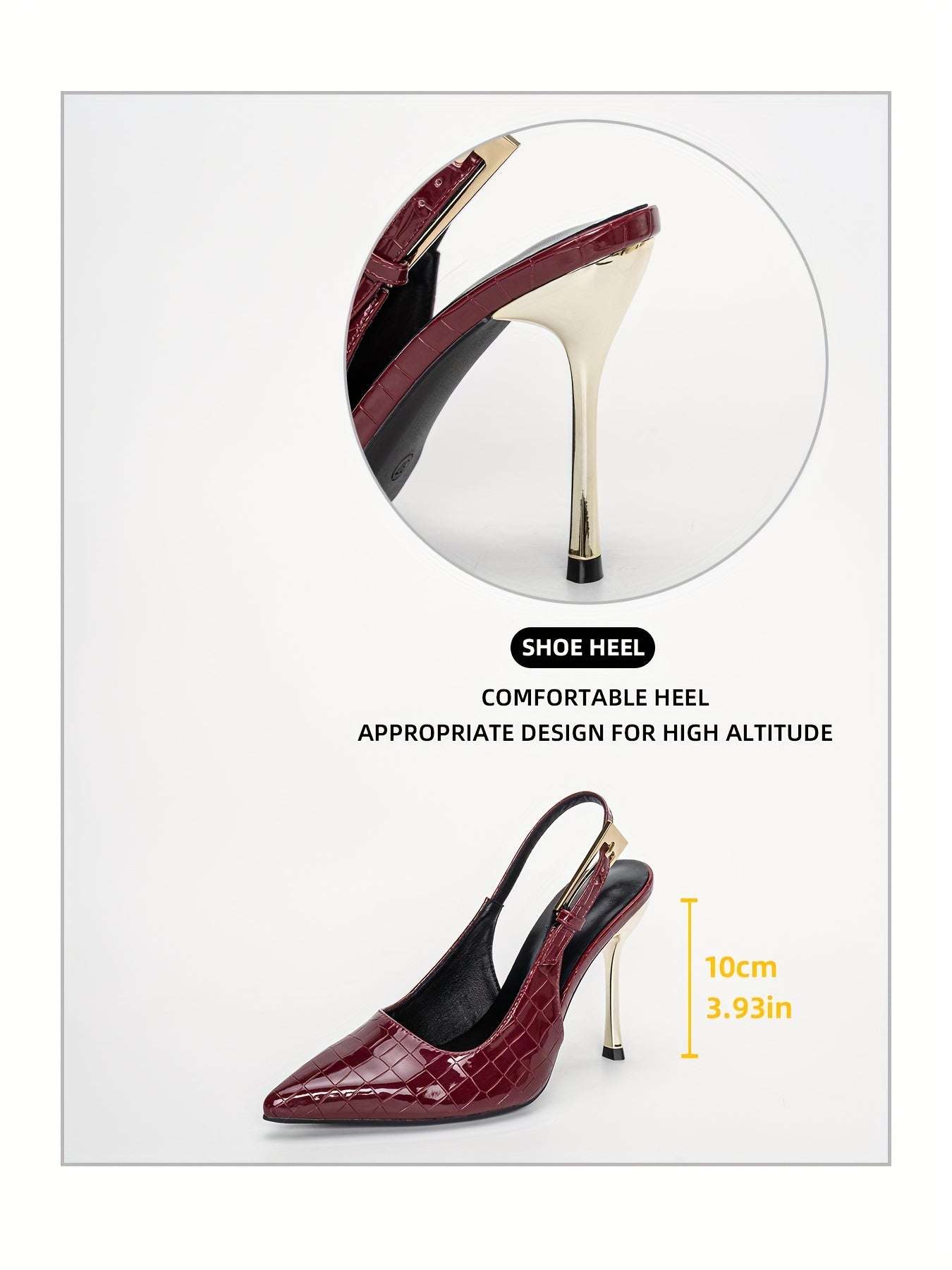 WL Boutique | Elegant 10cm Stiletto Heels with Buckle Strap