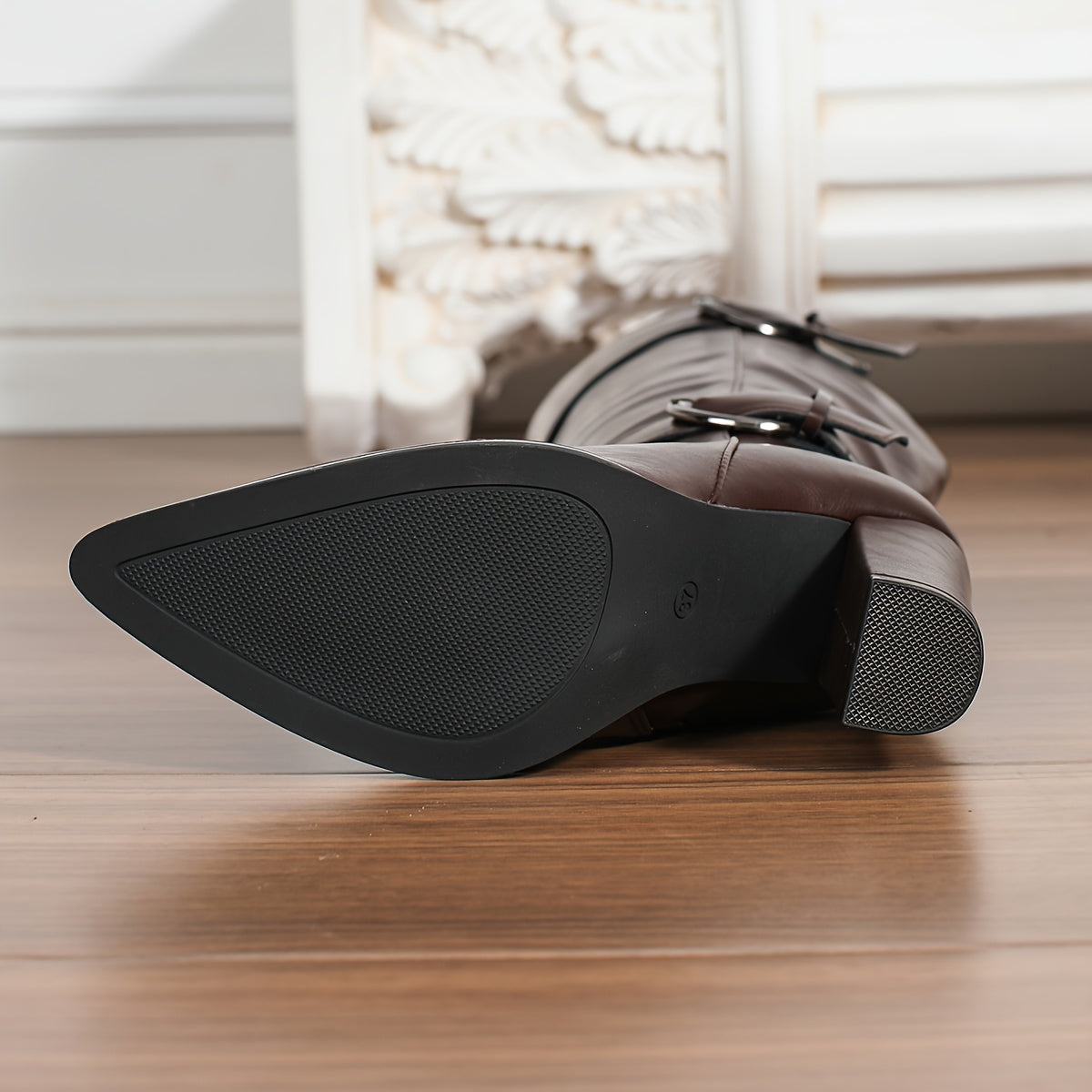 WL Boutique | Brown Chunky High-Heel Winter Boots