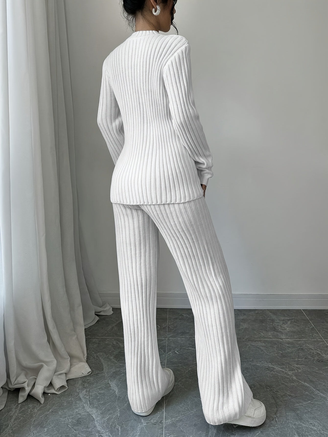 WL Boutique | Elegant Autumn/Winter Long-Sleeve &amp; Pants Two-Piece Set