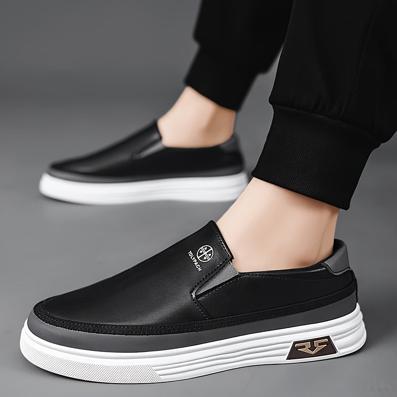 WL Boutique Men | Classic Black Slip-On Loafers