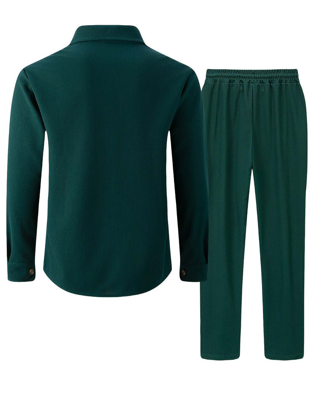 WL Boutique | Men’s Two-Piece Autumn/Winter Casual Set – Turn-Down Collar Shirt &amp; Trousers