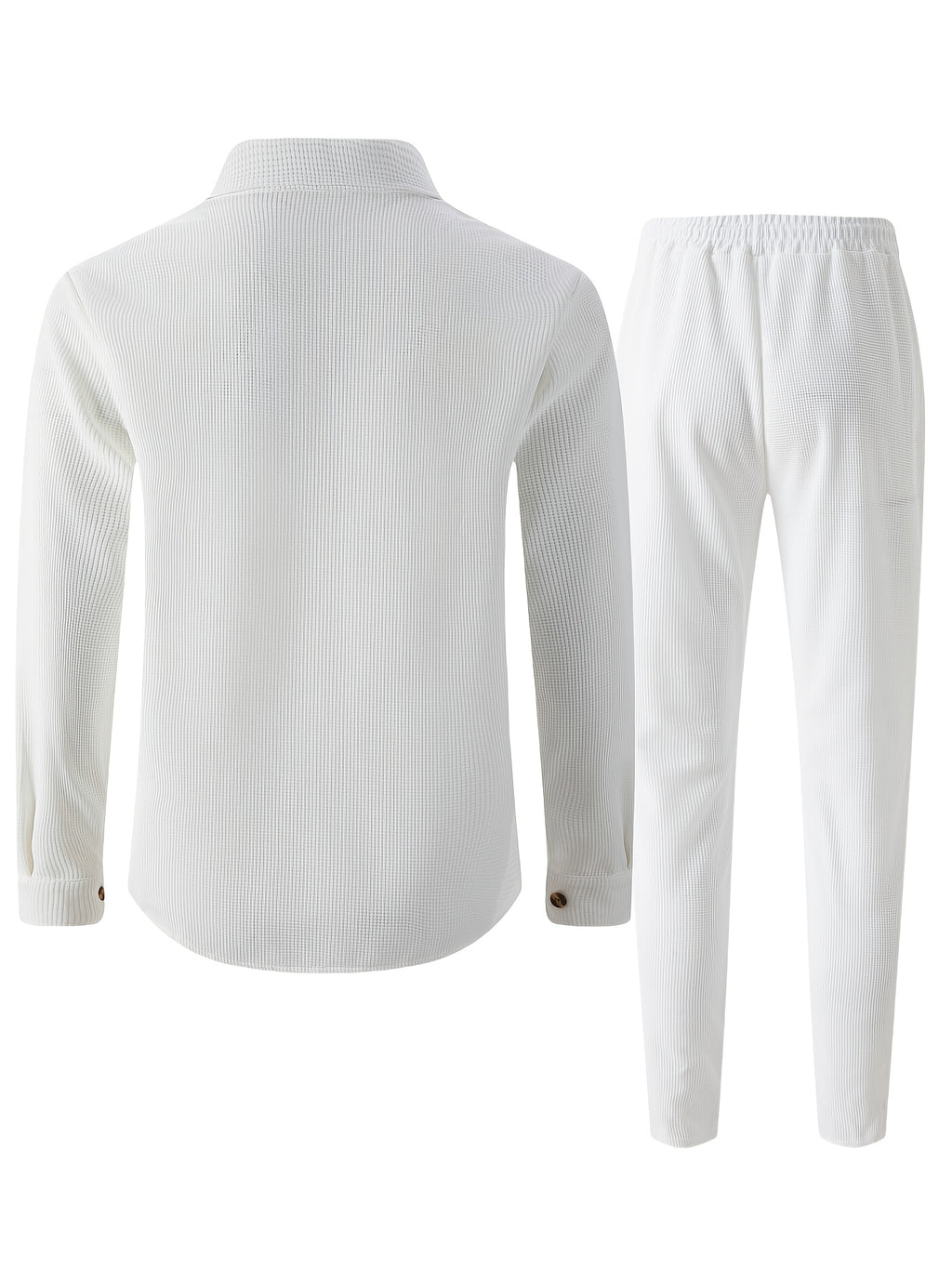 WL Boutique | Men’s Two-Piece Autumn/Winter Casual Set – Turn-Down Collar Shirt &amp; Trousers