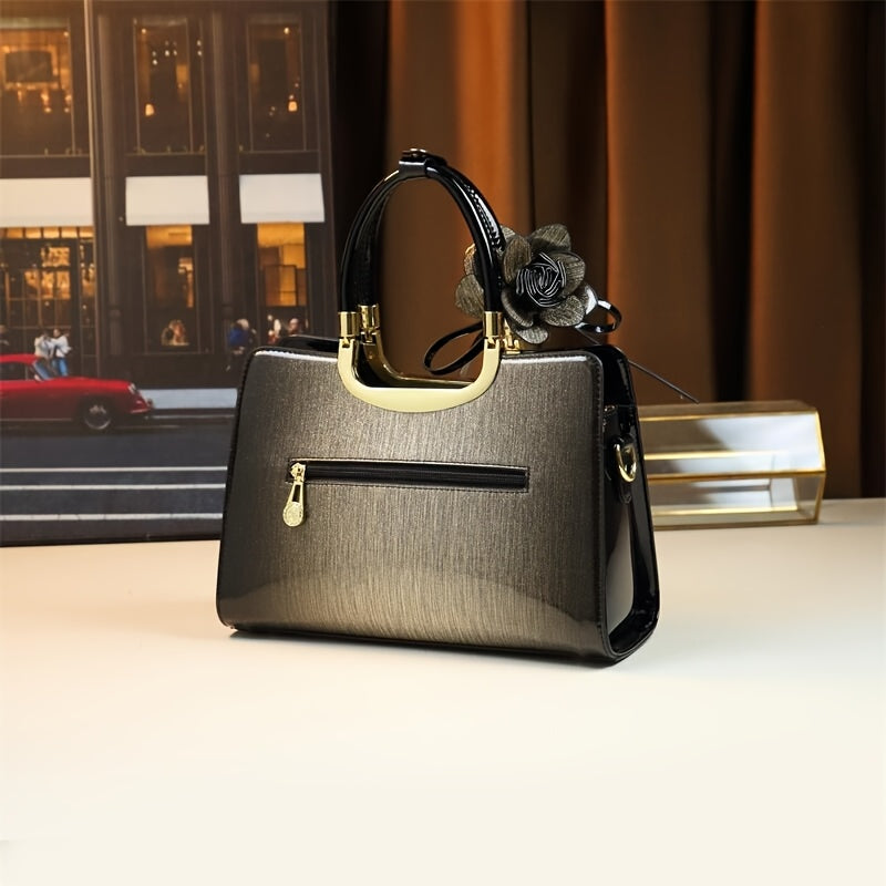 WL Boutique | Vintage Convertible Crossbody Handbag with Floral Detail