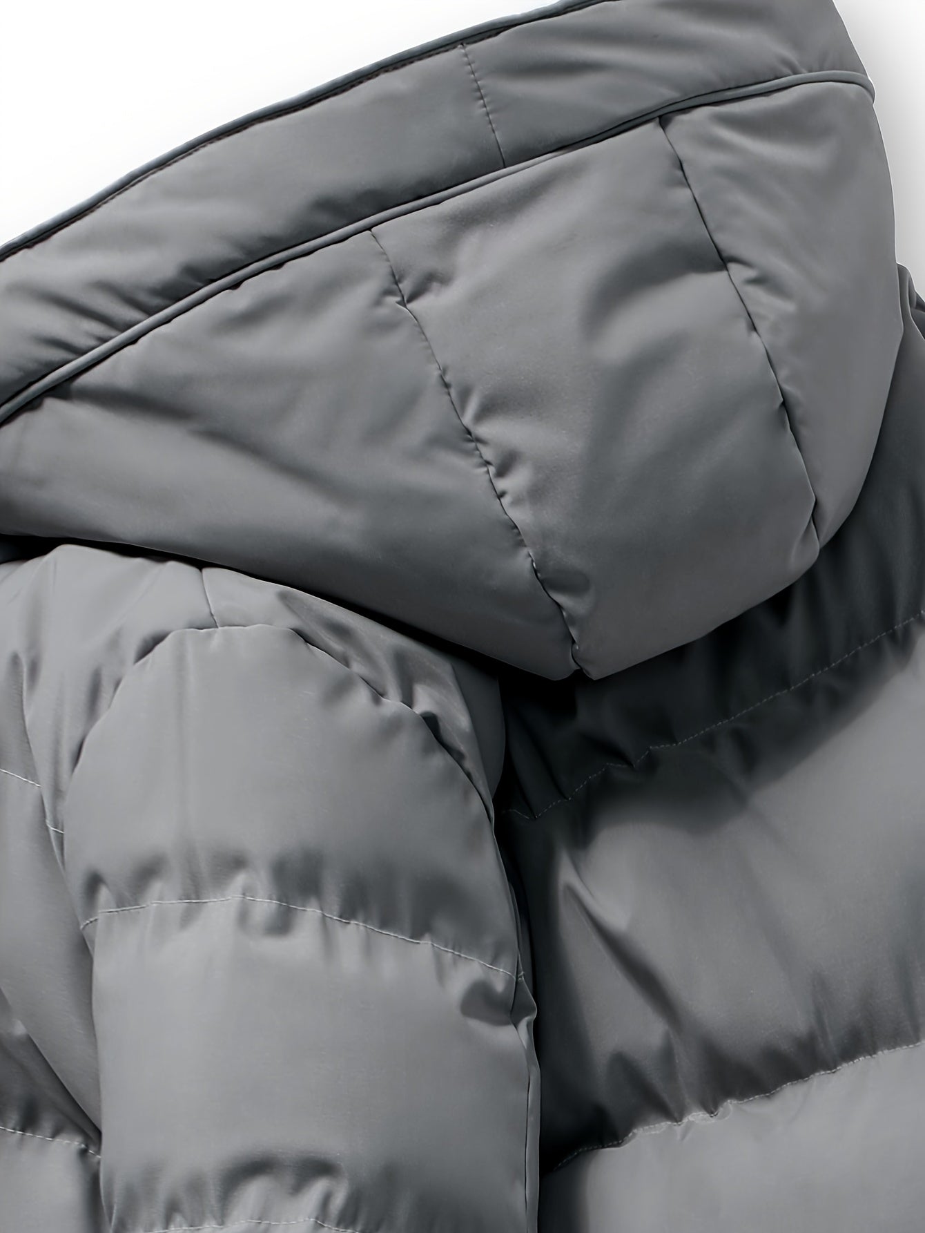 WL Boutique | Men’s Winter Hooded Padded Coat – Warm &amp; Sleek Mid-Length Jacket