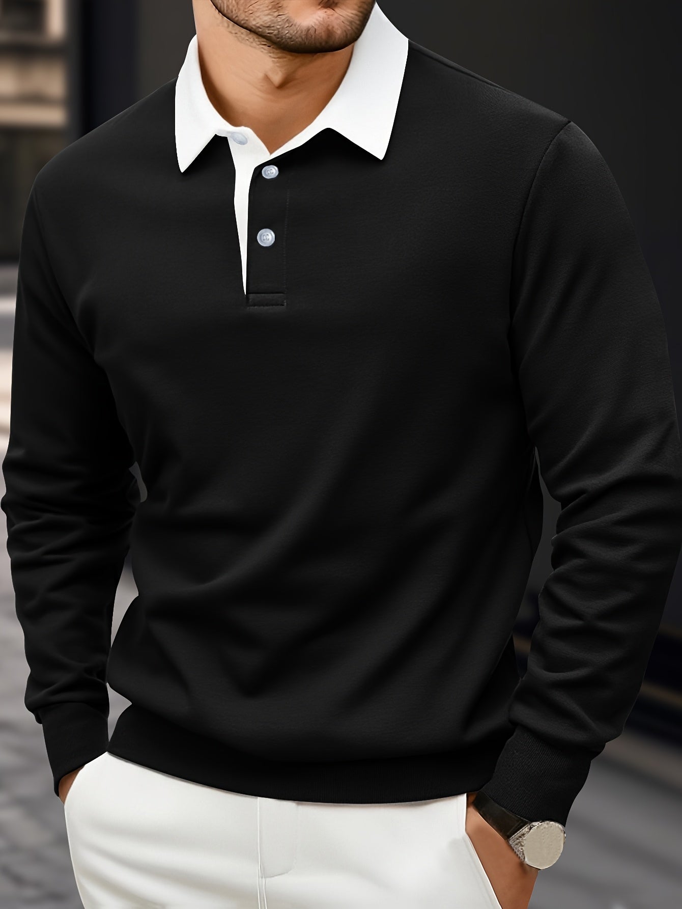 WL Boutique | Men’s Long-Sleeve Polo Shirt – Classic Summer Comfort