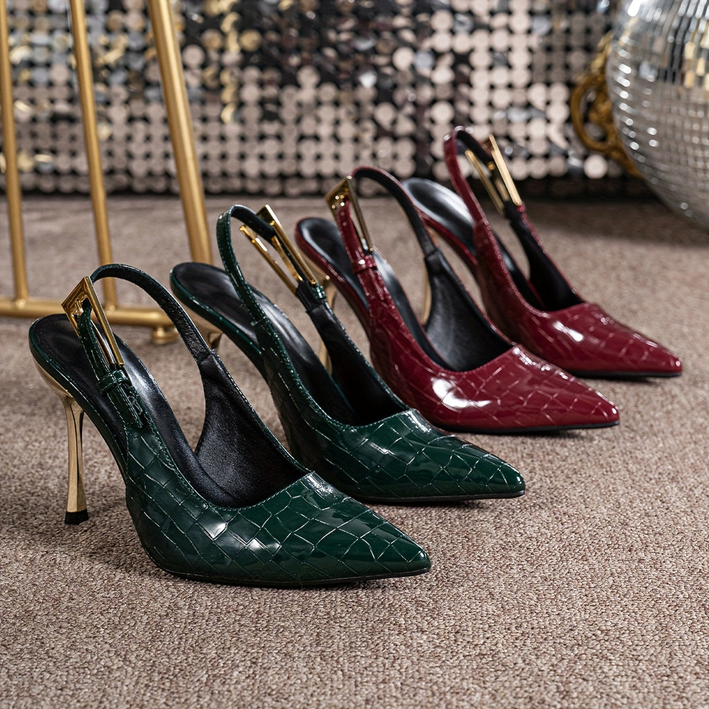 WL Boutique | Elegant 10cm Stiletto Heels with Buckle Strap