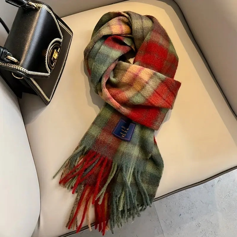WL Boutique | British Classic Vintage Striped Scarf – Unisex Winter Essential