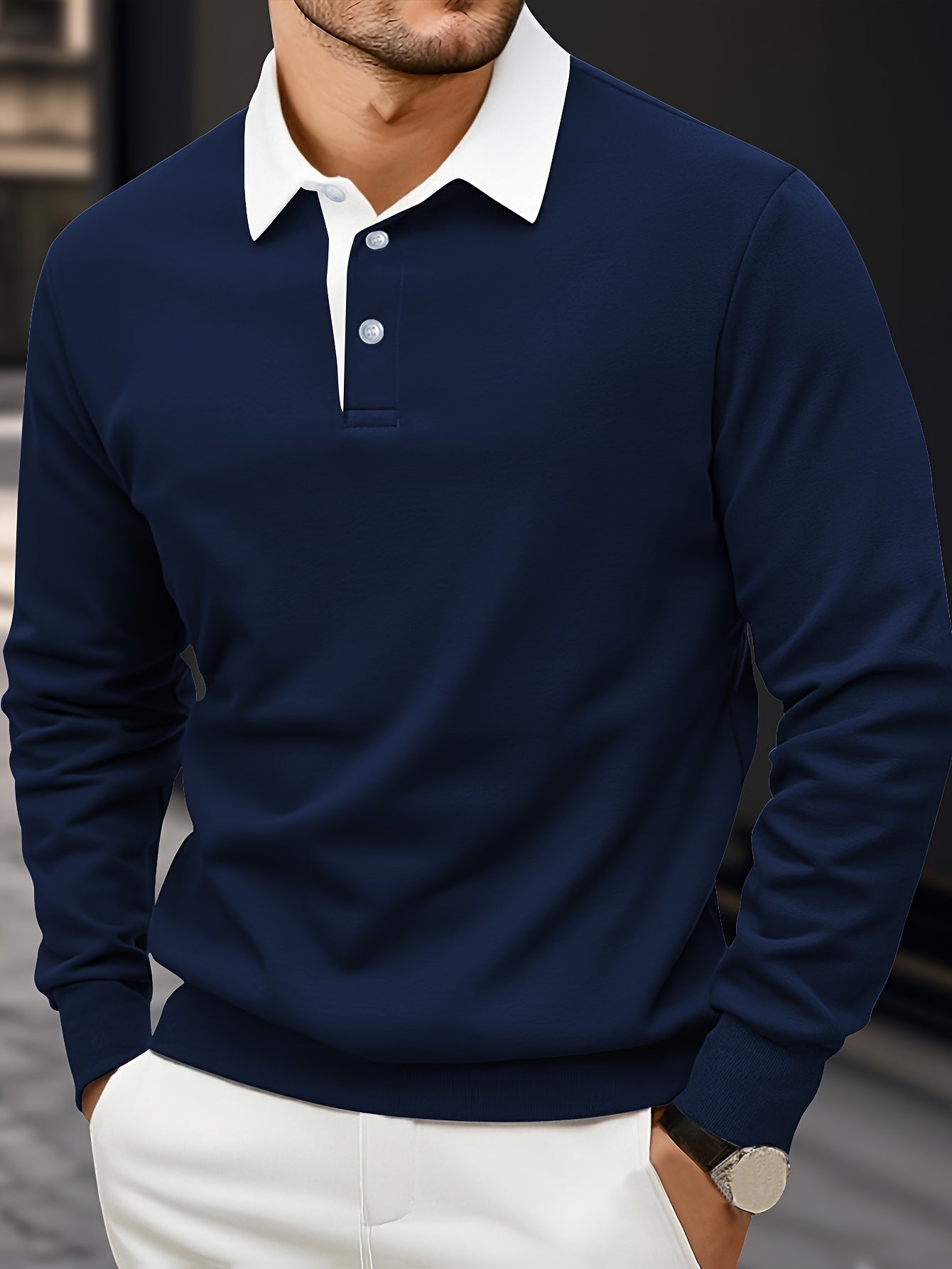 WL Boutique | Men’s Long-Sleeve Polo Shirt – Classic Summer Comfort