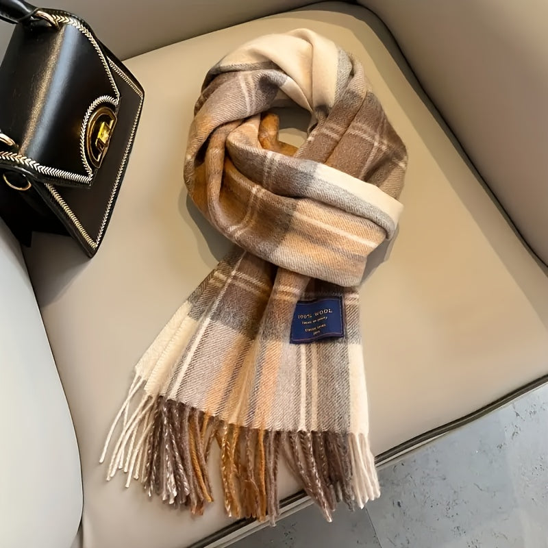 WL Boutique | British Classic Vintage Striped Scarf – Unisex Winter Essential