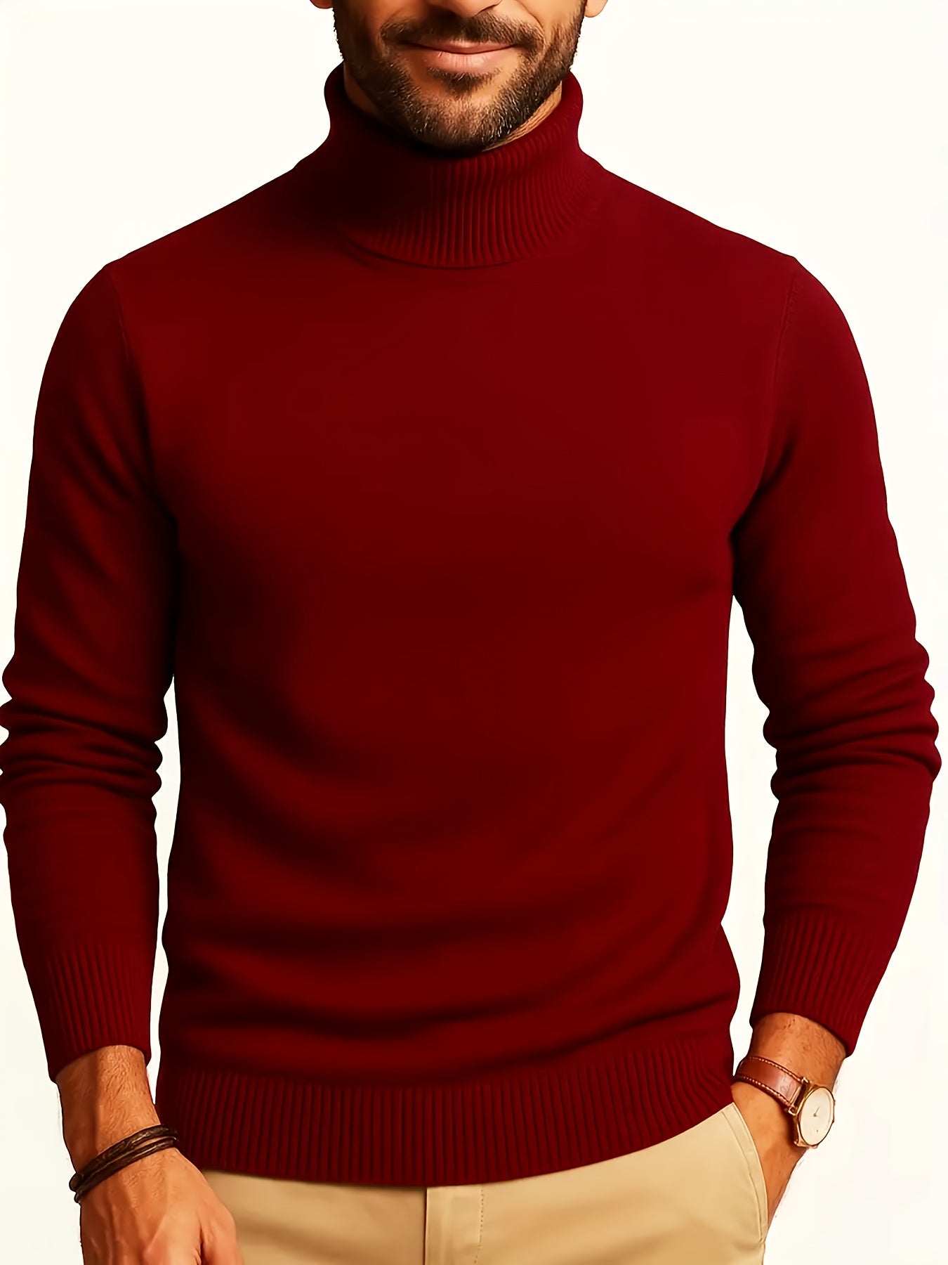 WL Boutique Men | Elegant High-Neck Turtleneck Sweater