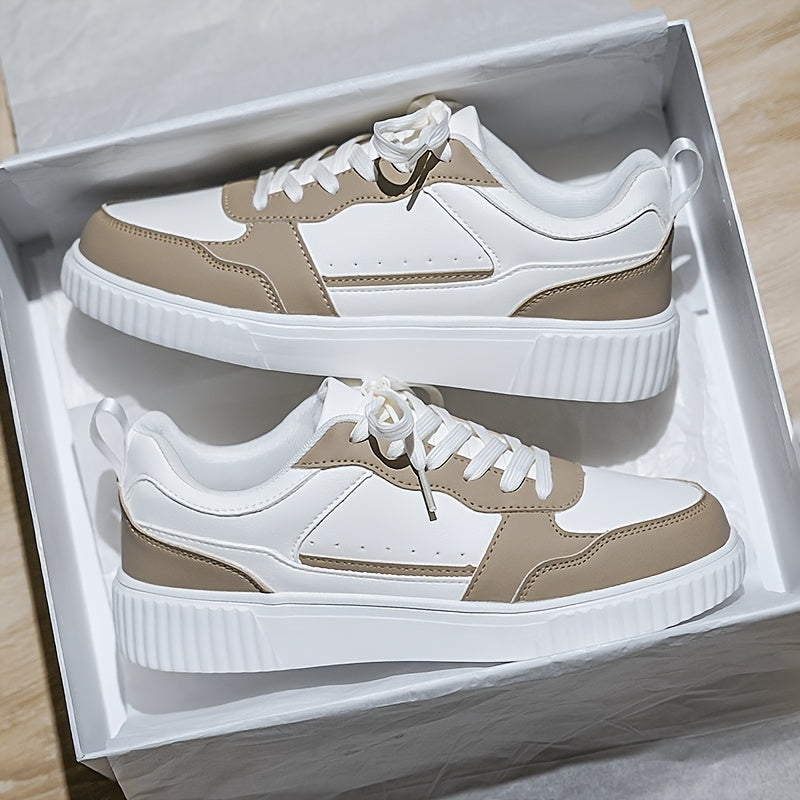 WL Boutique | Elegant Lace-Up Low-Top Sneakers with Breathable Comfort