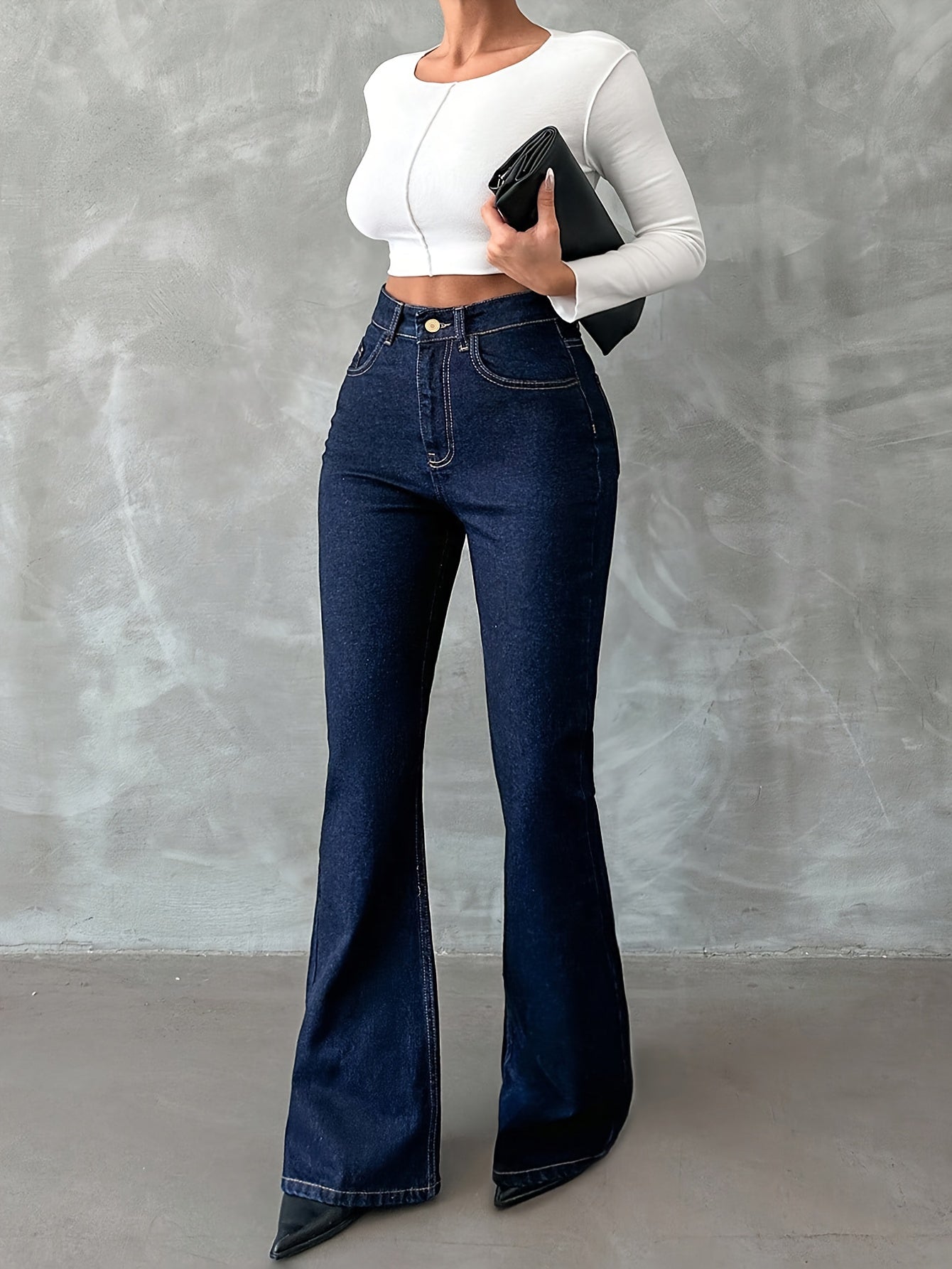 WL Boutique | Stretch Skinny Jeans with Button Closure