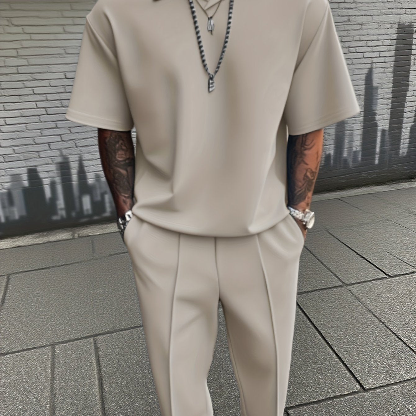 WL boutique | Men’s Casual Two-Piece Set – Short-Sleeve Shirt &amp; Pants