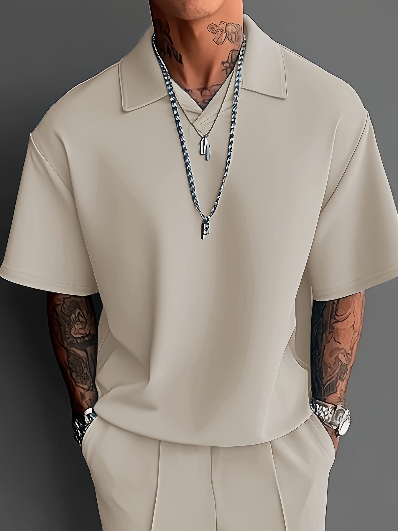 WL boutique | Men’s Casual Two-Piece Set – Short-Sleeve Shirt &amp; Pants