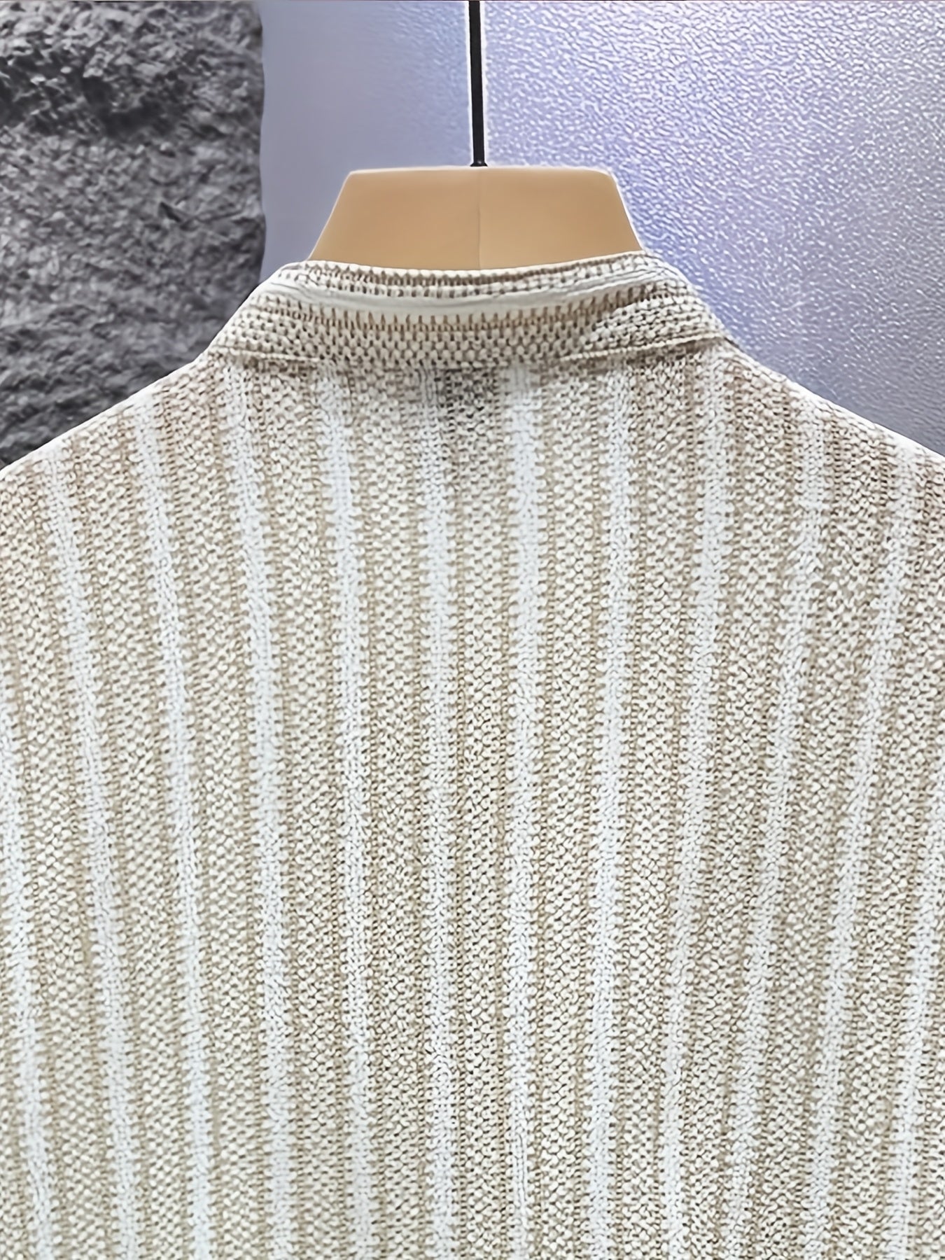 WL Boutique | Men’s Casual Striped Long-Sleeve Shirt – Classic Stand Collar Design