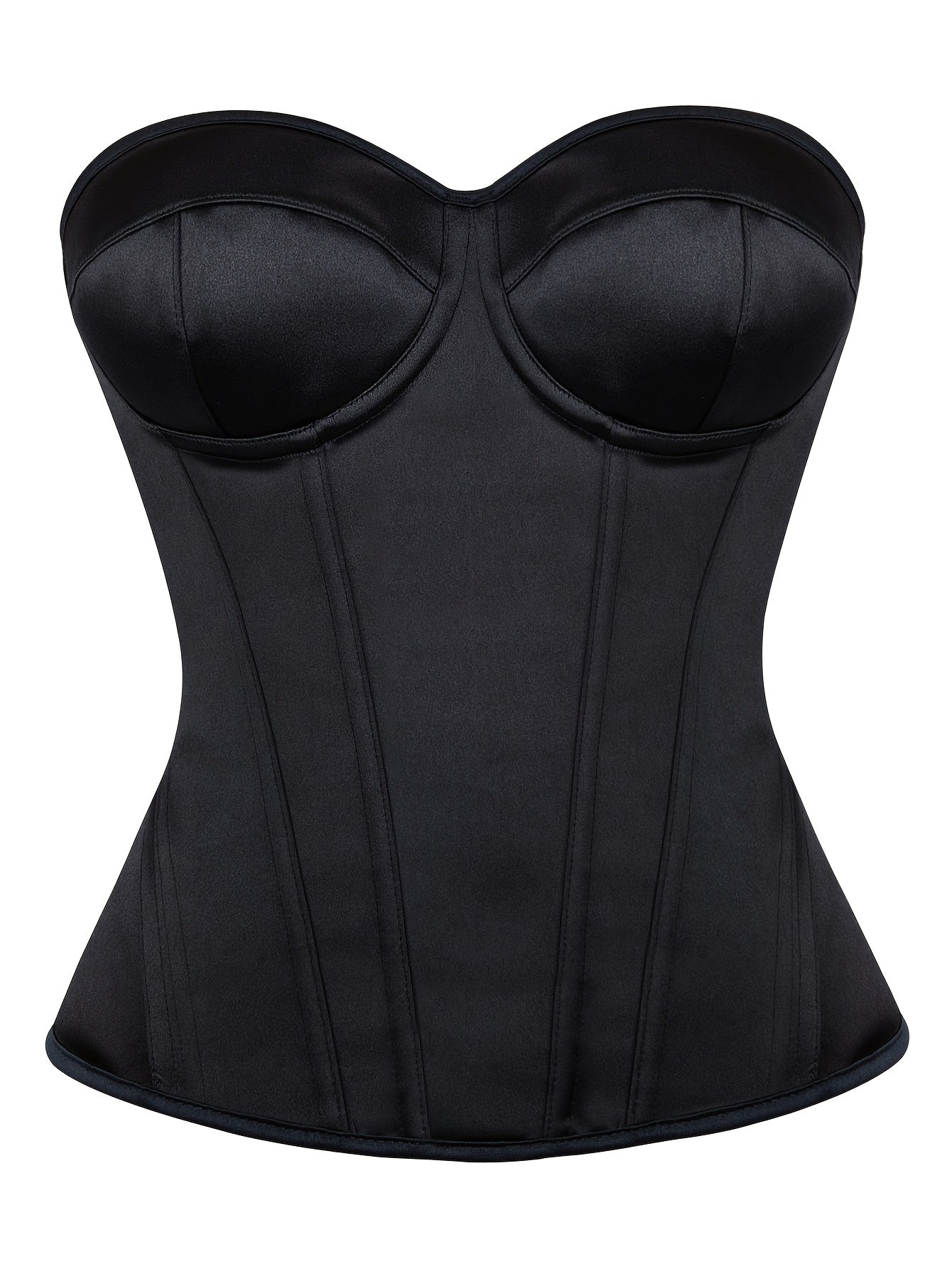 Bruna Aeppli by WL Boutique | Elegant White Strapless Corset Top with Ruched Waist