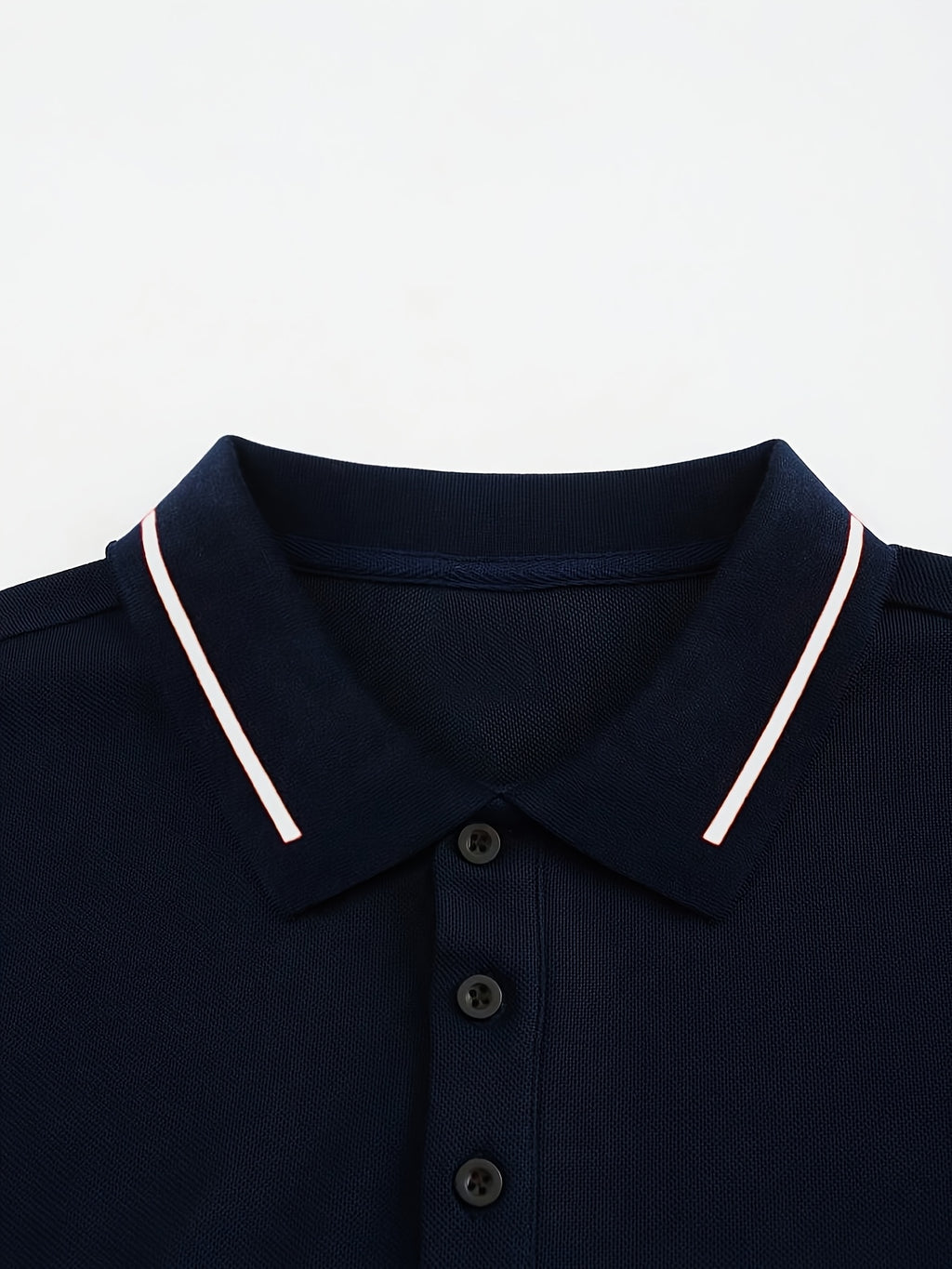 WL Boutique Men | Classic White Long-Sleeve Polo Shirt