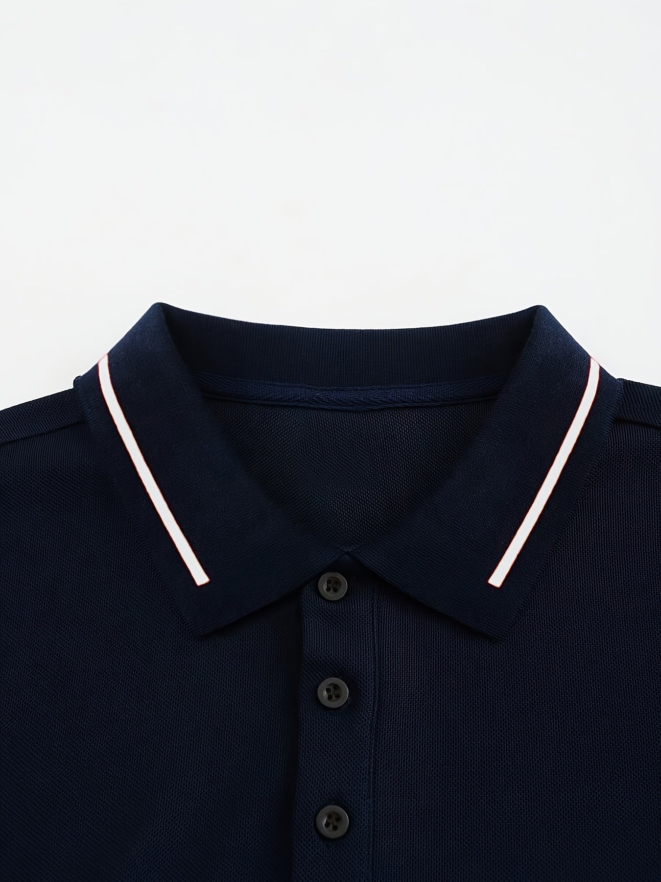 WL Boutique Men | Classic White Long-Sleeve Polo Shirt