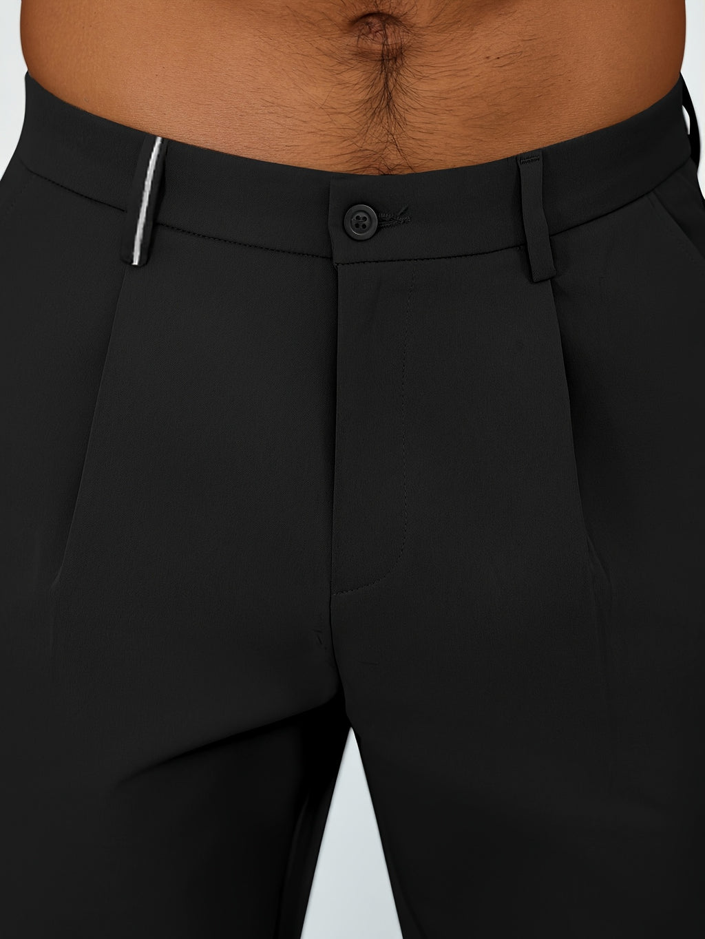 WL Boutique Men | Beige Pleated Business Casual Trousers