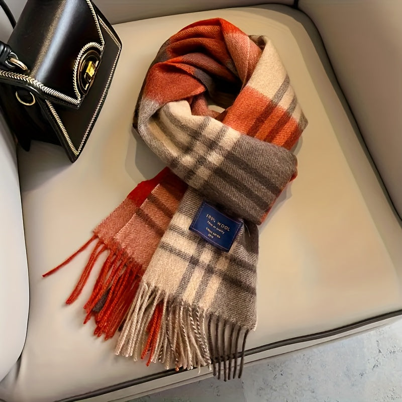 WL Boutique | British Classic Vintage Striped Scarf – Unisex Winter Essential